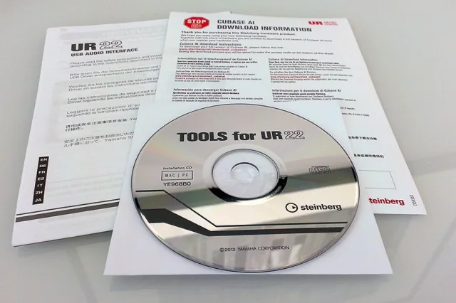 Steinberg UR22 Manual Voucher Drivers Disc