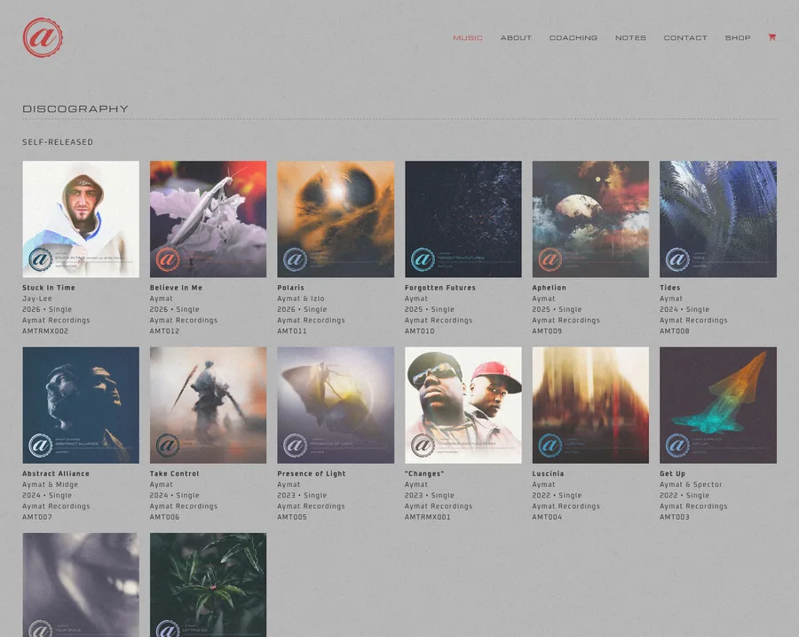 aymat.org discography page