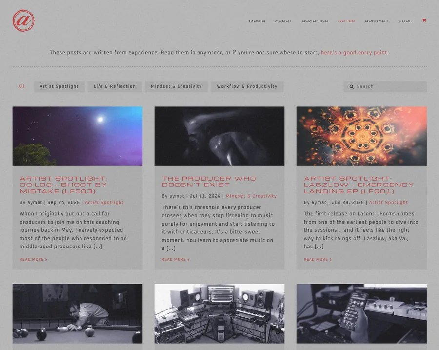 aymat.org notes page