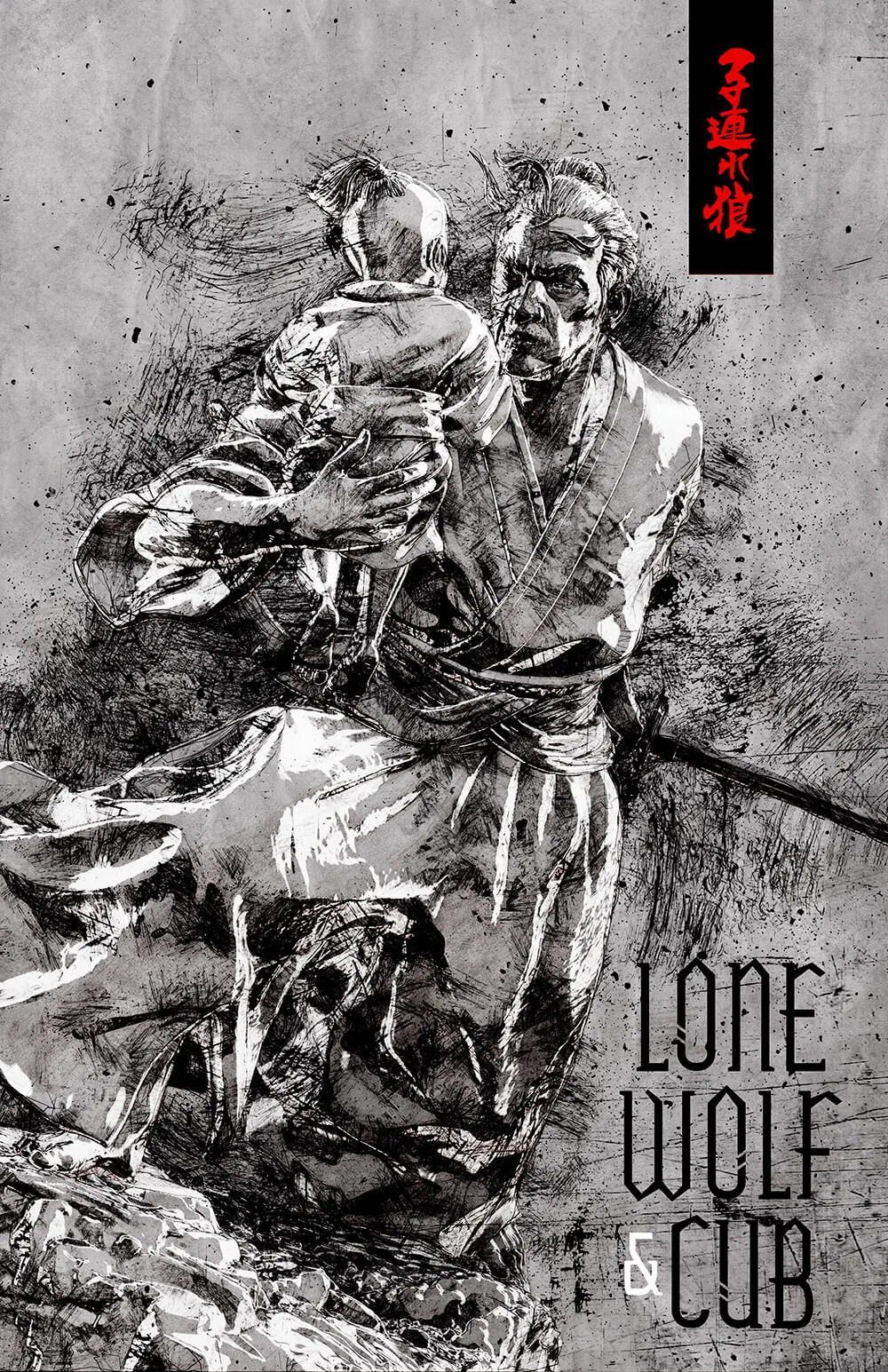 Concept comic cover: Lone Wolf Cub