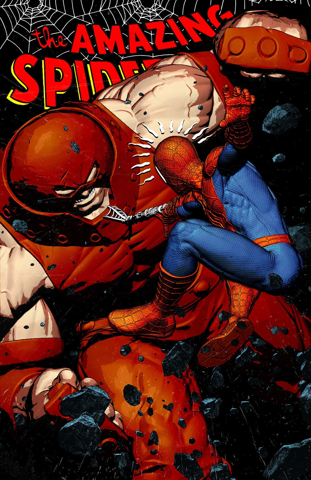 Concept comic cover: Spider-Man Juggernaut